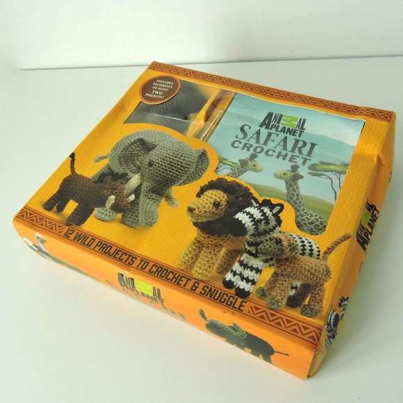 Animal Planet Safari Crochet Kit 12 Wild Projects to crochet & snuggle - Picture 3 of 5